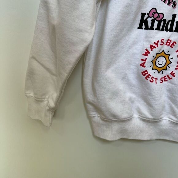 Hello Kitty Sanrio Graphic Crew Neck Sweatshirt White Pink women’s size M - Picture 6 of 9